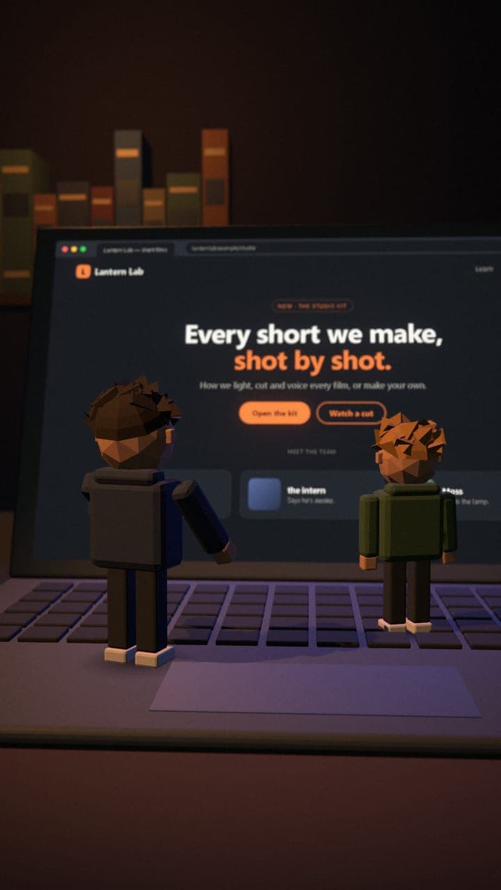 A pitch, staged in 3D