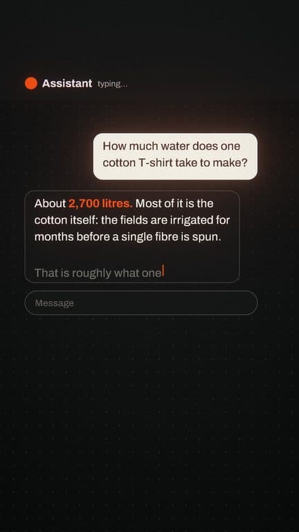 A reply as it arrives