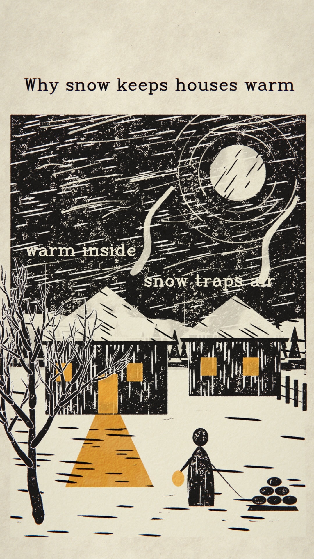 Why snow keeps houses warm